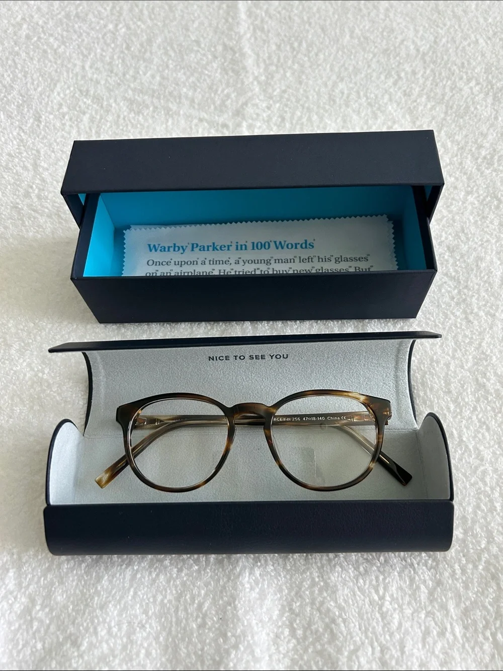 Warby Parker Percey Frame in Striped Sassafras, Narrow Width